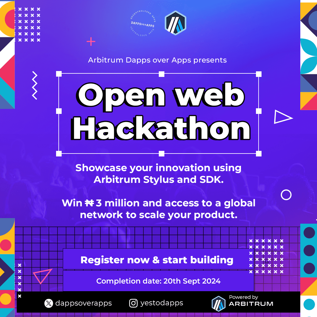 Open Web Hackathon banner