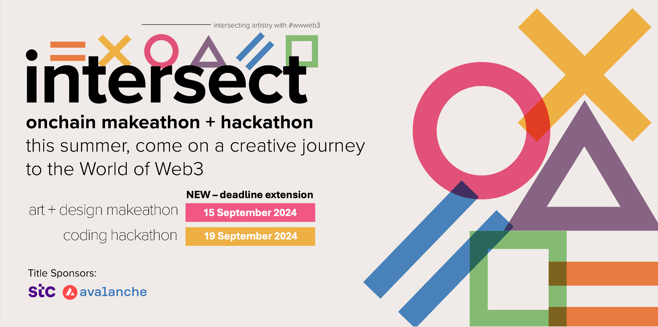 Intersect: the onchain Makeathon + Hackathon adventure banner