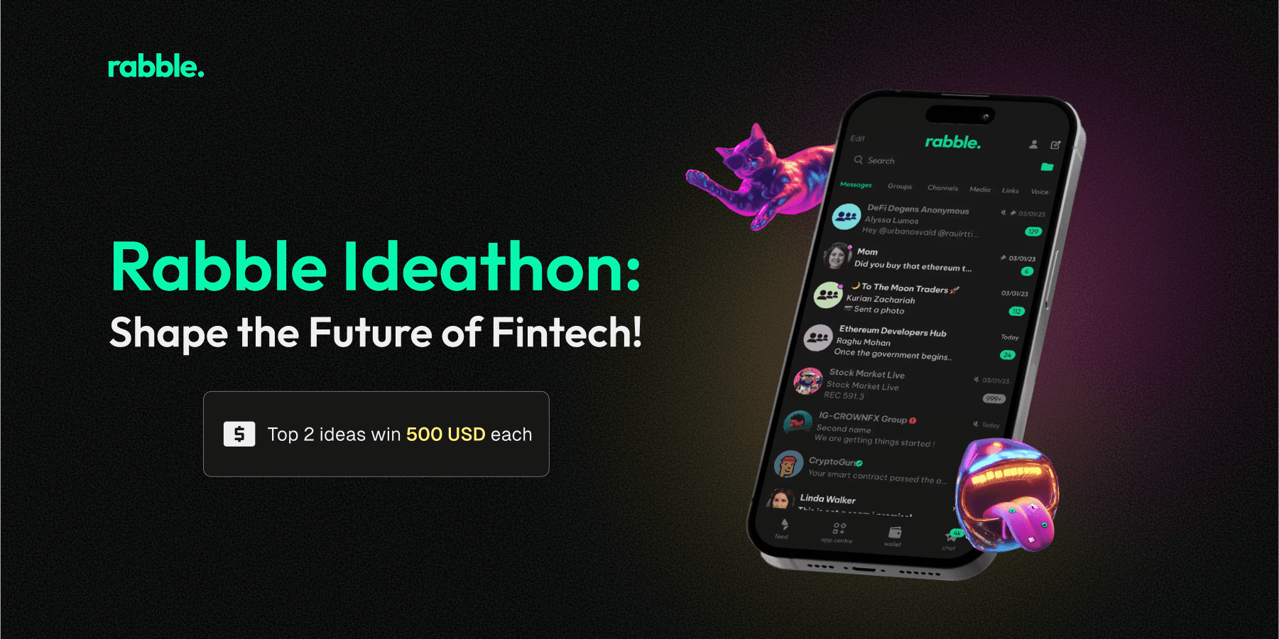 Rabble Ideathon: Shape the Future of Fintech! banner