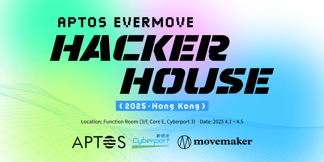 APTOS EVERMOVE Hackerhouse Hong Kong 2025 banner