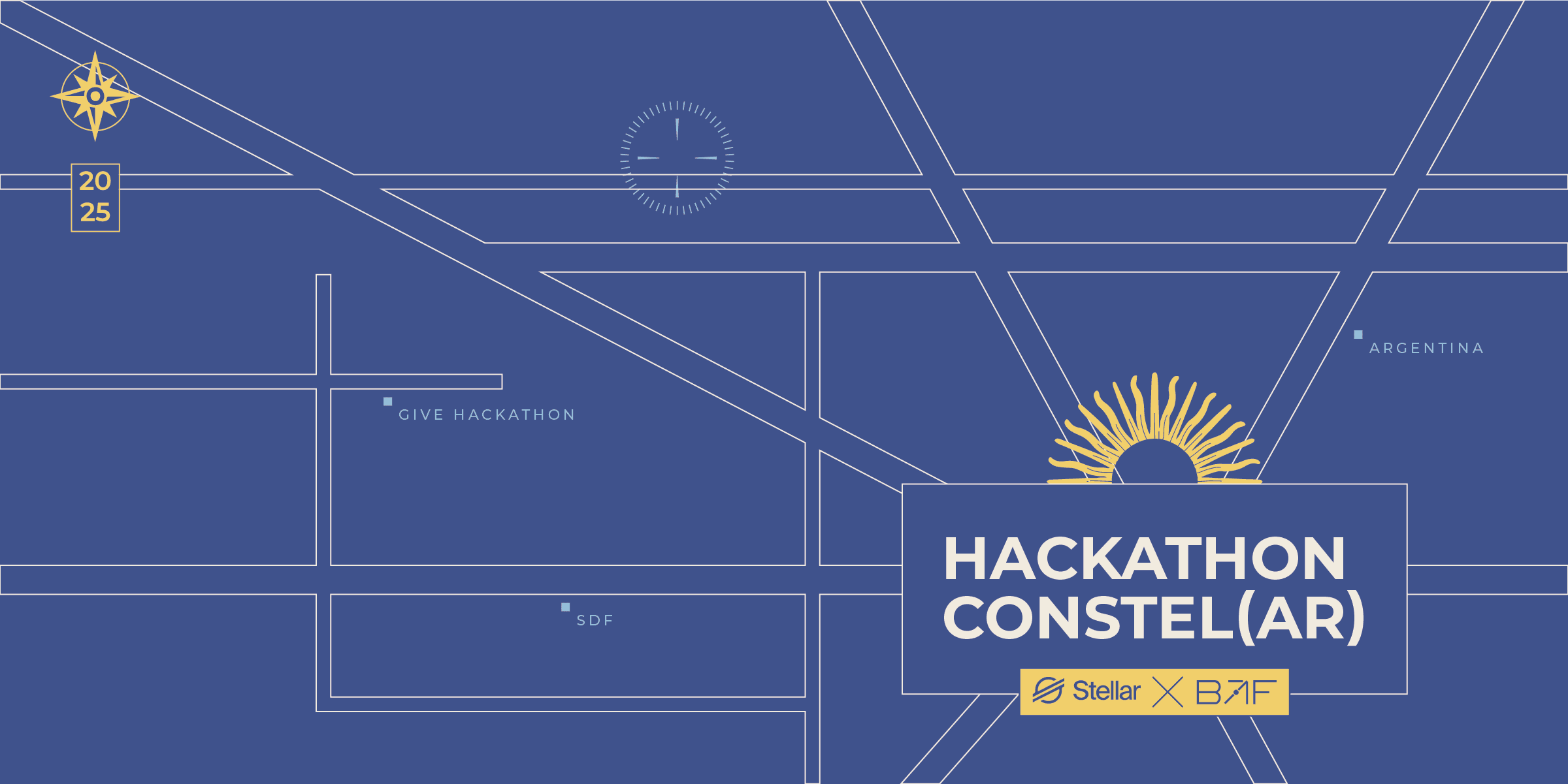 Stellar GIVE Hackathon Argentina 2025 banner
