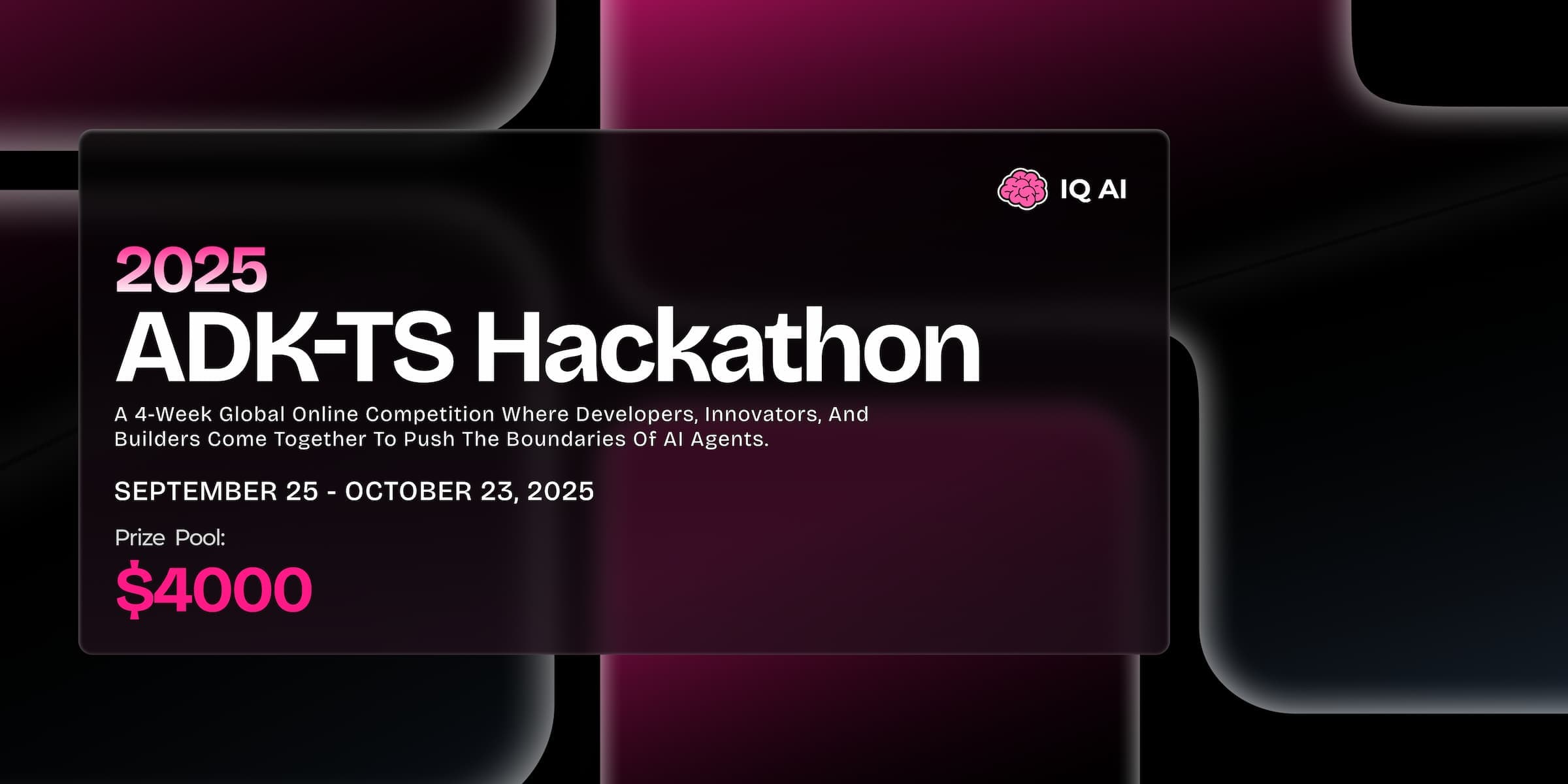 ADK-TS Hackathon 2025 banner