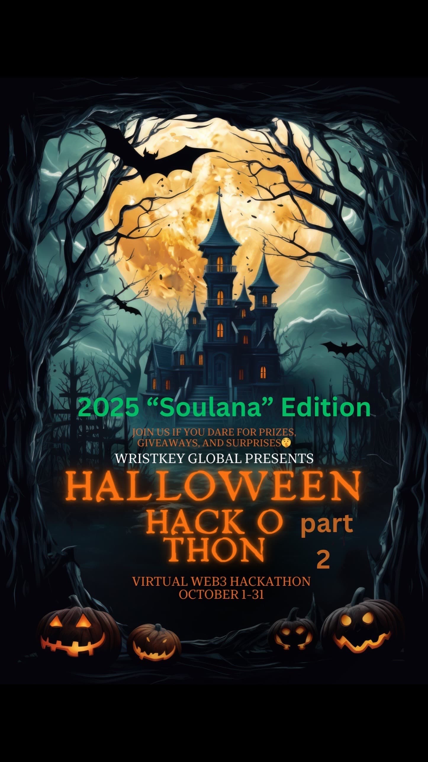 WristKey Global Halloween Hack-O-Thon part 2: Solana Alpha Wallet banner