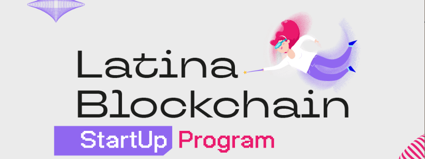 Latina Blockchain Startup Program 2025 banner