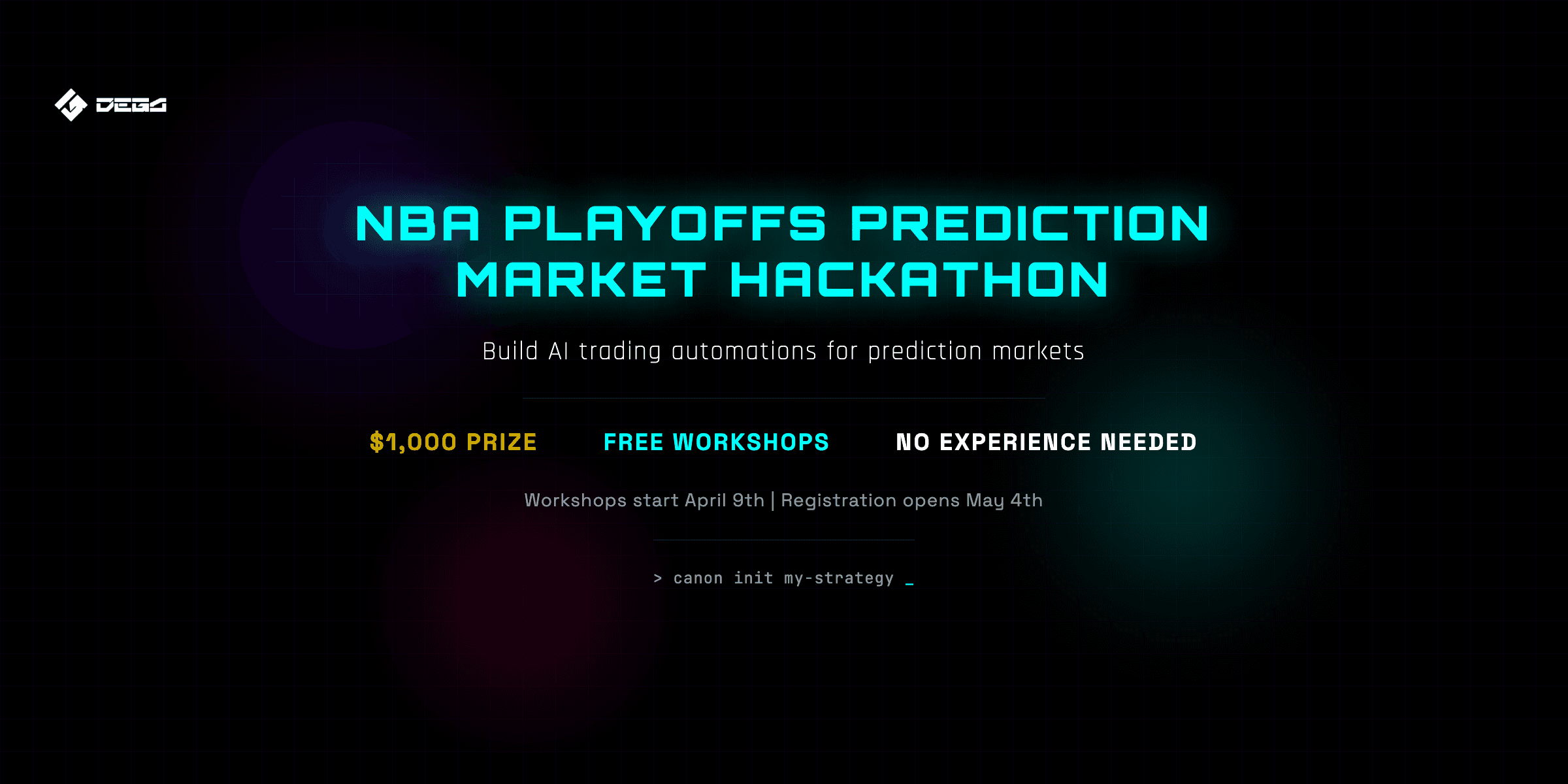 NBA Playoffs Prediction Market Hackathon banner